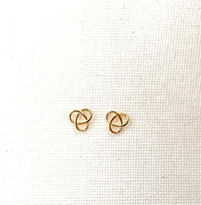 Goddess Trinity Knot Stud Earrings