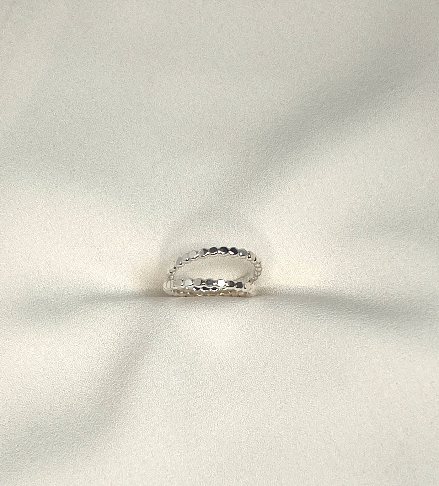 Sterling Silver Flat Dot Ring