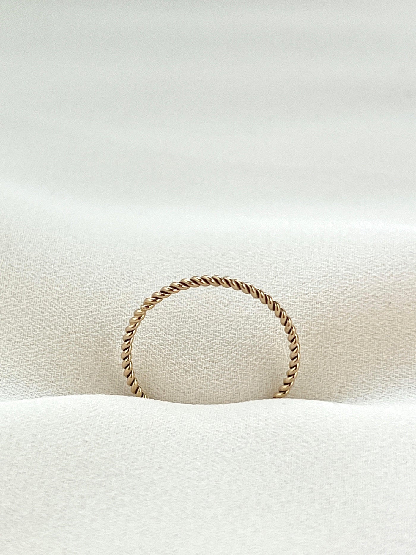 Gold Filled Twist Stacking Ring