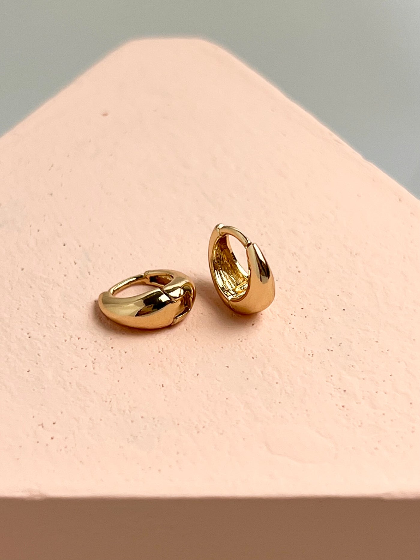 Small Gold Mini Huggie Hoop Earrings