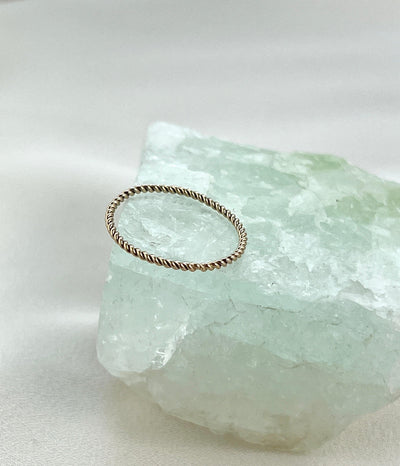 Gold Filled Twist Stacking Ring